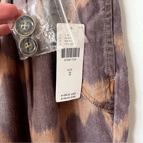 NWT Anthropologie Tamarind Giraffe Animal Print Trouser Joggers - Picture 6 of 8